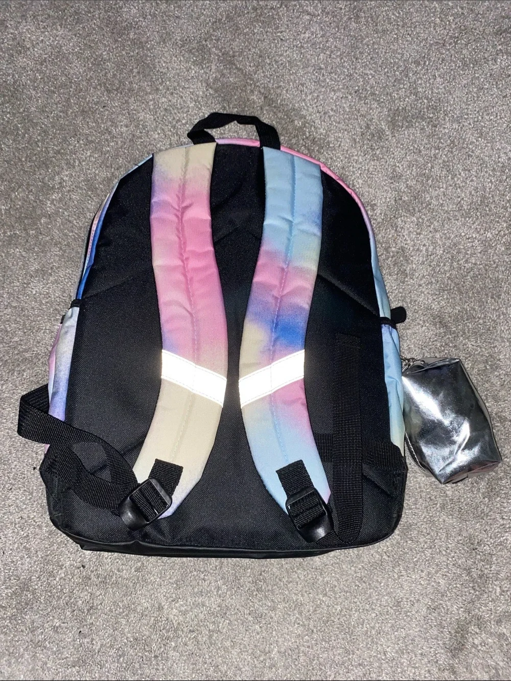 Justice Kids 3-Piece Backpack Set - Pastel Pink Blue Cream